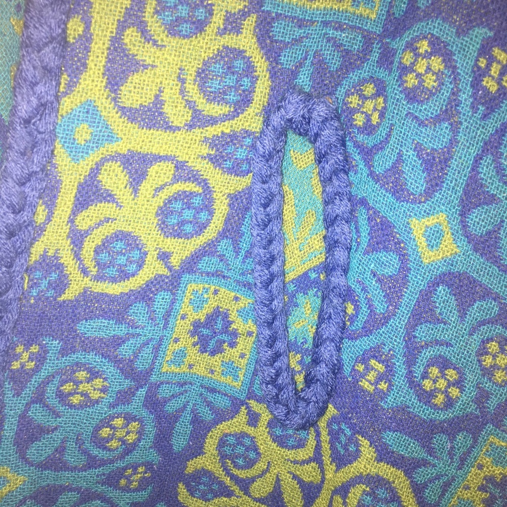 Vintage 1950’s cape. Multi colored blue/green. - Picture 2 of 3